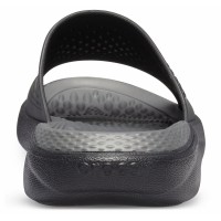 Dámské a pánské pantofle Crocs LiteRide Slide, Black / Slate Grey [2]