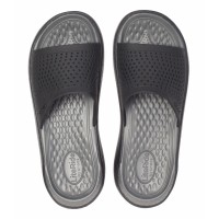 Dámské a pánské pantofle Crocs LiteRide Slide, Black / Slate Grey [5]