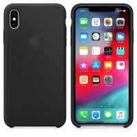 Kryt (obal) na mobil Apple iPhone XS Max Silicone Case - černý [3]