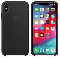 Kryt (obal) na mobil Apple iPhone XS Max Silicone Case - černý [4]