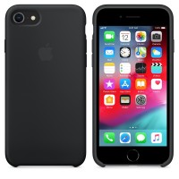 Originální silikonový kryt na mobil Apple iPhone 7/8, černý [3]