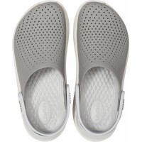 Dámské a pánské pantofle (nazouváky) Crocs Literide Clog, Smoke / Pearl White [4]