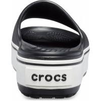 Dámské pantofle na platformě Crocs Crocband Platform Slide, Black / White [2]
