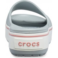 Dámské pantofle na platformě Crocs Crocband Platform Slide, Light Grey / Rose [2]