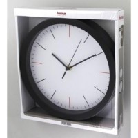 Nástěnné hodiny Hama MaxR, 25 cm, tichý chod, bílé (3)