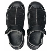 Pánské sandály Crocs Swiftwater Mesh Deck Sandal, Black [5]