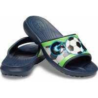 Dětské pantofle (nazouváky) Crocs Fun Lab Sports Fan Slide, Navy [4]