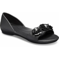 Dámské baleríny (sandály) Crocs Lina Flower DOrsay, Black [1]