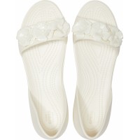 Dámské baleríny (sandály) Crocs Lina Flower DOrsay, Oyster [5]