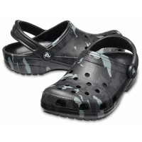 Pánské pantofle (nazouváky) Crocs Classic Seasonal Graphic Clog Camouflage, Black / Grey [4]
