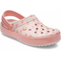 Dámské pantofle (nazouváky) Crocs Crocband Seasonal Graphic Clog Flamingo, Barely Pink / Melon [1]