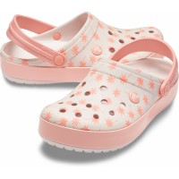 Dámské pantofle (nazouváky) Crocs Crocband Seasonal Graphic Clog Flamingo, Barely Pink / Melon [5]