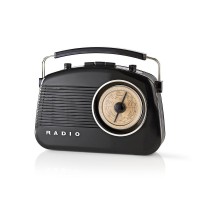 Retro AM/FM rádio Nedis RDFM5000BK, černé (4)