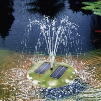 Solární ostrůvek s fontánou Esotec Seerose, 160 l/h, 0,4 m (1)