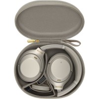 Bezdrátová náhlavní Bluetooth sluchátka Sony WH-1000XM3, stříbrná [7]