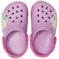 Dětské pantofle (nazouváky) Crocs Fun Lab Hatchlings Band Lights, Violet [5]