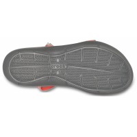 Dámské sandály Crocs Swiftwater Webbing Sandal Women, Bright Coral / Light Grey [3]