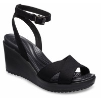 Dámské sandály Crocs Leigh II Cross-Strap Ankle Wedge, Black [3]