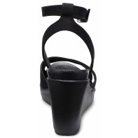 Dámské sandály Crocs Leigh II Cross-Strap Ankle Wedge, Black [4]