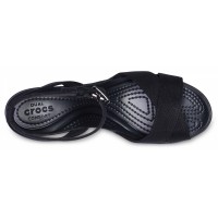 Dámské sandály Crocs Leigh II Cross-Strap Ankle Wedge, Black [7]