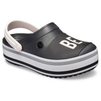 Dámské pantofle na platformě Crocs Crocband Bold Color Platform Clog, Black [1]