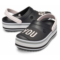 Dámské pantofle na platformě Crocs Crocband Bold Color Platform Clog, Black [4]