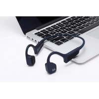 AMA BonELF X, bezdrátová sportovní sluchátka před uši, modrá (4)