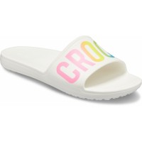 Dámské pantofle Crocs Sloane Logo Mania Slide, White [1]