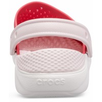 Pantofle (nazouváky) Crocs LiteRide Clog Juniors, Poppy / White [2]