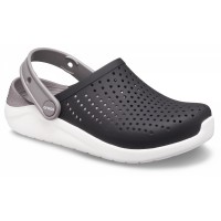 Pantofle (nazouváky) Crocs LiteRide Clog Juniors, Black / White [1]