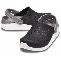 Pantofle (nazouváky) Crocs LiteRide Clog Juniors, Black / White [4]