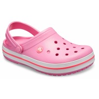 Dámské pantofle (nazouváky) Crocs Crocband Clog, Pink Lemonade / White [3]