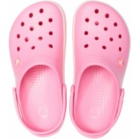 Dámské pantofle (nazouváky) Crocs Crocband Clog, Pink Lemonade / White [7]