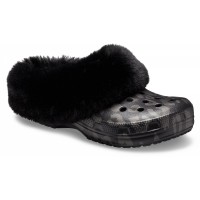 Zimní boty (nazouváky) Crocs Classic Mammoth Luxe Metallic Clog, Black [1]