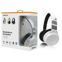 Trhák Bluetooth sluchátka ALIGATOR AH02, FM, SD karta, bílá (1)