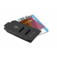 Skládací stojánek Cellularline Wireless Passport s bezdrátovým nabíjením, 10W, modrý (5)