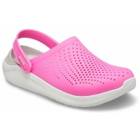 Dámské pantofle (nazouváky) Crocs LiteRide Clog - Electric Pink/Almost White [3]