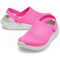 Dámské pantofle (nazouváky) Crocs LiteRide Clog - Electric Pink/Almost White [6]