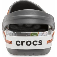 Dámské nazouváky (pantofle) Crocs Crocband Botanical Print Clog - Slate Grey/White [2]
