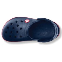 Dámské a juniorské pantofle (nazouváky) Crocs Crocband Kids, Navy / Red [5]