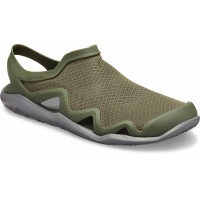 Pánské nazouváky (sandály) Crocs Swiftwater Mesh Wave - Army Green/Slate Grey [1]