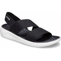 Dámské sandály Crocs LiteRide Stretch Sandal Women - Black/White [2]