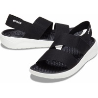 Dámské sandály Crocs LiteRide Stretch Sandal Women - Black/White [5]
