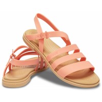 Dámské sandály Crocs Tulum Sandal - Grapefruit/Tan [4]