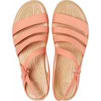 Dámské sandály Crocs Tulum Sandal - Grapefruit/Tan [5]