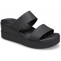 Dámské pantofle Crocs Brooklyn Mid Wedge - Black [2]
