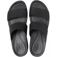 Dámské pantofle Crocs Brooklyn Mid Wedge - Black [6]