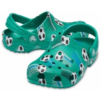 Dětské nazouváky (pantofle) Crocs Classic Sport Ball Clog Kids - Deep Green [4]