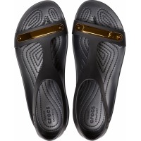 Dámské sandály Crocs Serena Metallic Bar Sandal - Black [5]