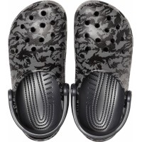 Pánské pantofle (nazouváky) Crocs Classic Printed Camo Clog - Black [6]
